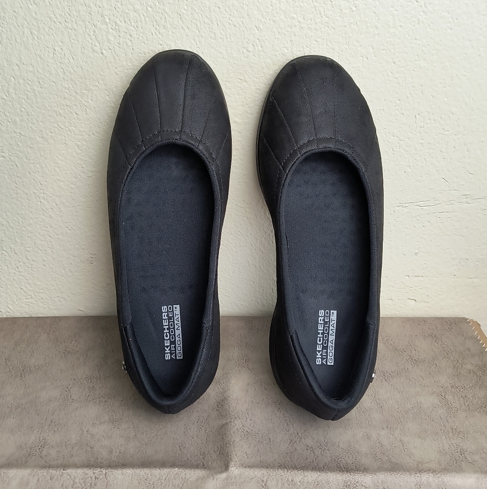Skechers Air Cooled GOGA MAT Go Size 7.5 Dreamy Ballet Flat Shoes Comfort - Picture 4 of 10